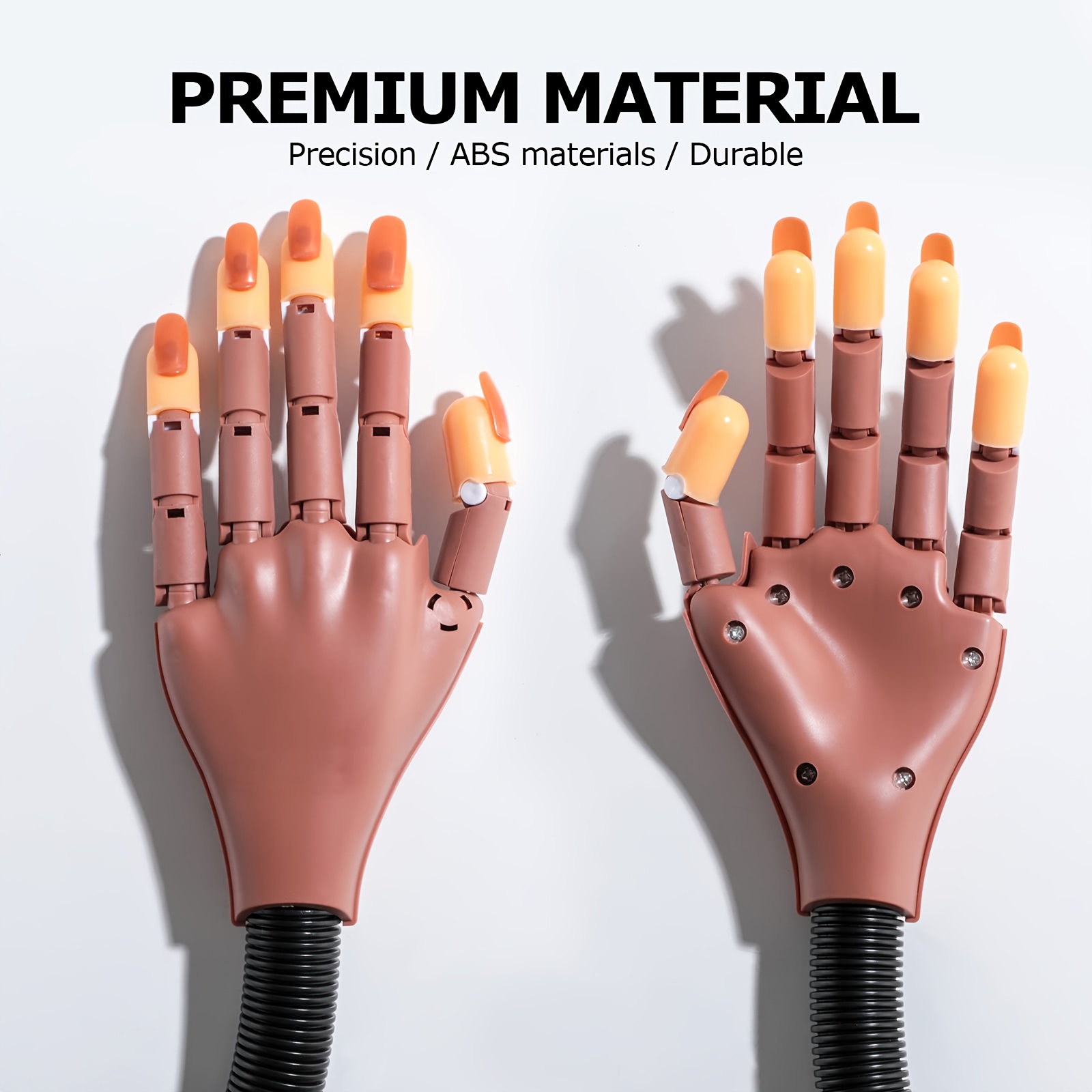Flexible Practice Hand For Acrylic Nails Movable - Temu