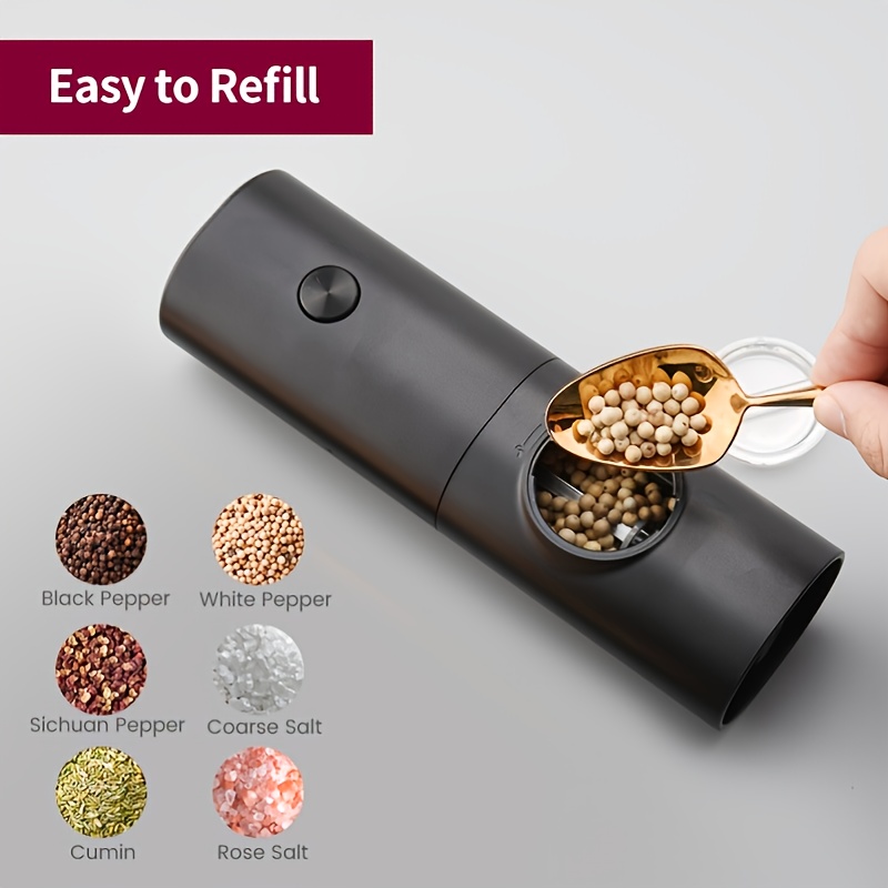 Electric Spice Grinder, Rose and Stainless Steel, Adjustable