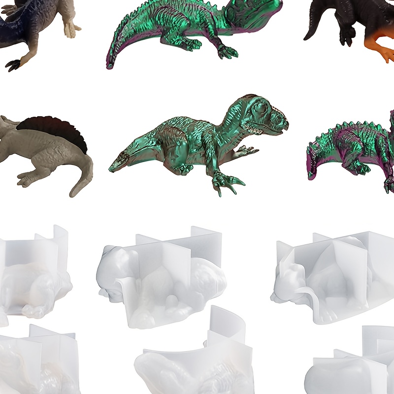  Dinosaur Mold 3D Dragon Mold Dragon Resin Mold Dinosaur Resin  Casting Mold Resin Making Molds Silicone Mold for Candle Home Decorate Mold  Candle Making Mold 3D Animal Mold Clay Mold