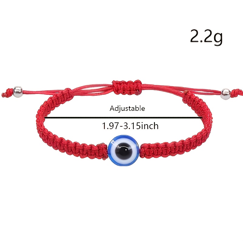 Red Bracelet Ladies Devil Eye Red Knot String Bracelet - Temu