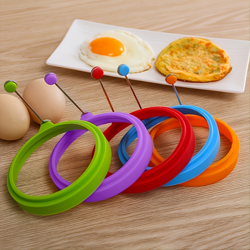 1pc Heart Shaped Silicone Egg Fryer Pancake Mold Tool Poached Egg Mold -  Home & Kitchen - Temu