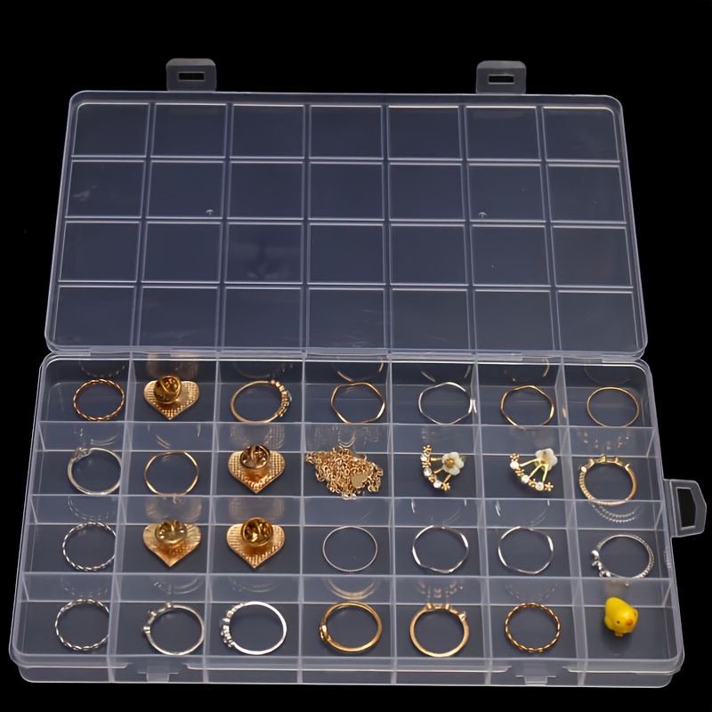 1ps Jewelry Storage Box: Rings, Earrings, Necklaces