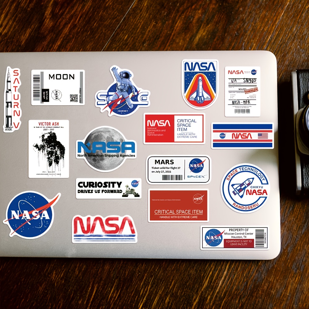 aprom NASA - Pegatinas para tarjeta (17 x 24 cm), varios diseños :  : Oficina y papelería