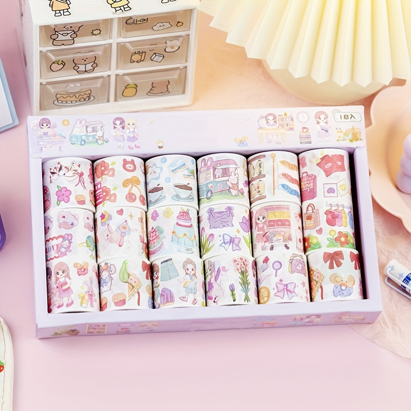 Cute Washi Tape Set, Golden Foil Kawaii Food Animals Aesthetic Decorative  Masking Tape Sets For Scrapbook, Journal, Kids Diy Craft, Scrapbook  Supplies - Temu United Arab Emirates