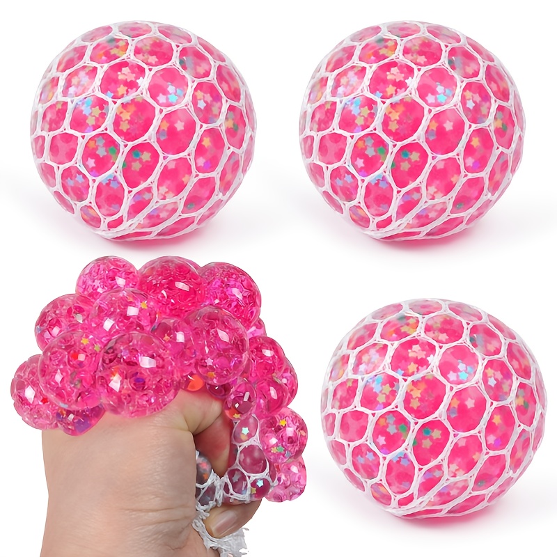 Star Squeeze Vent Ball Boule De Raisin Pour Décompression Pour Enfants Avec  Paillettes, Haute Qualité Et Abordable