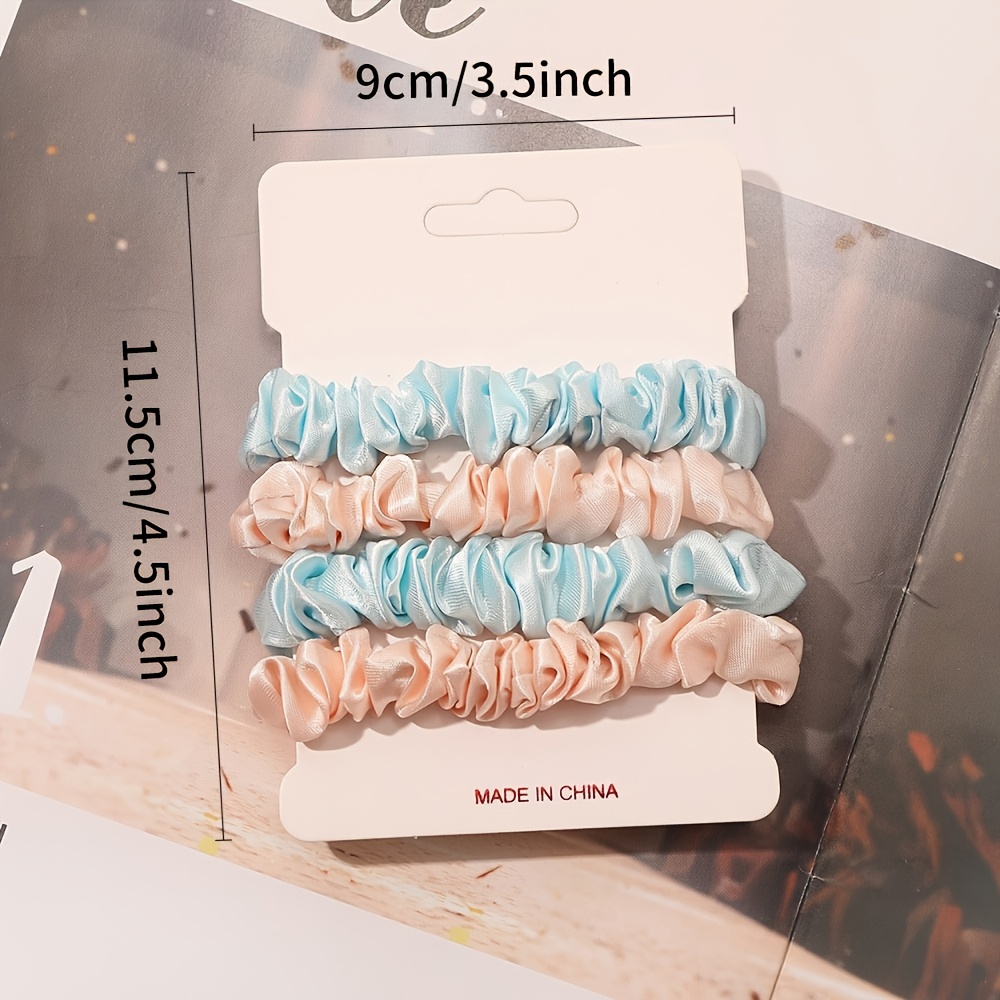 Handmade Satin Hair Scrunchie Soft Comfortable Imitation - Temu