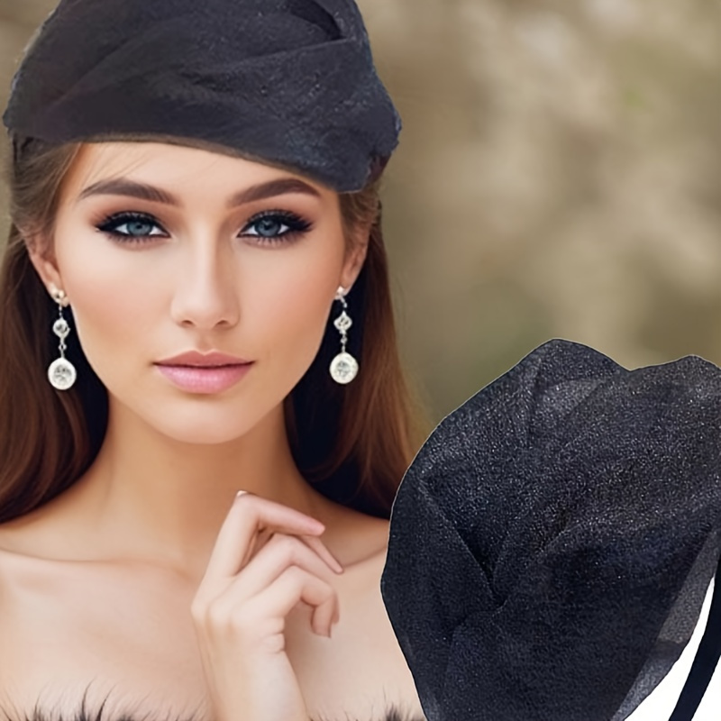 

Elegant Mesh Wide Brim Headband - Vintage Style, Lightweight & Weddings | Women's Fashion Hair Accessory