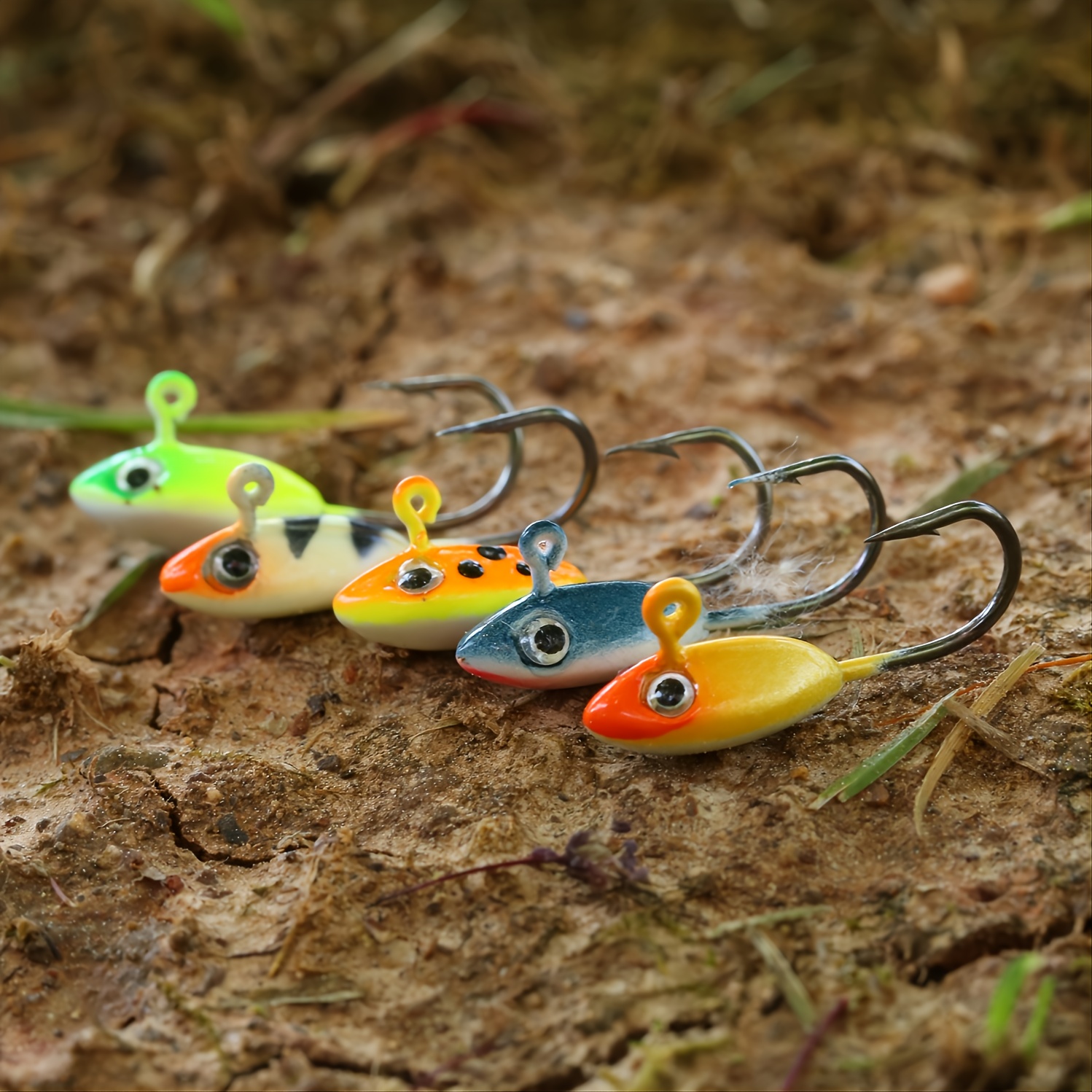 Sougayilang 5pcs Ice Fishing Jigs Fishing Bait Jigging Lures - Temu