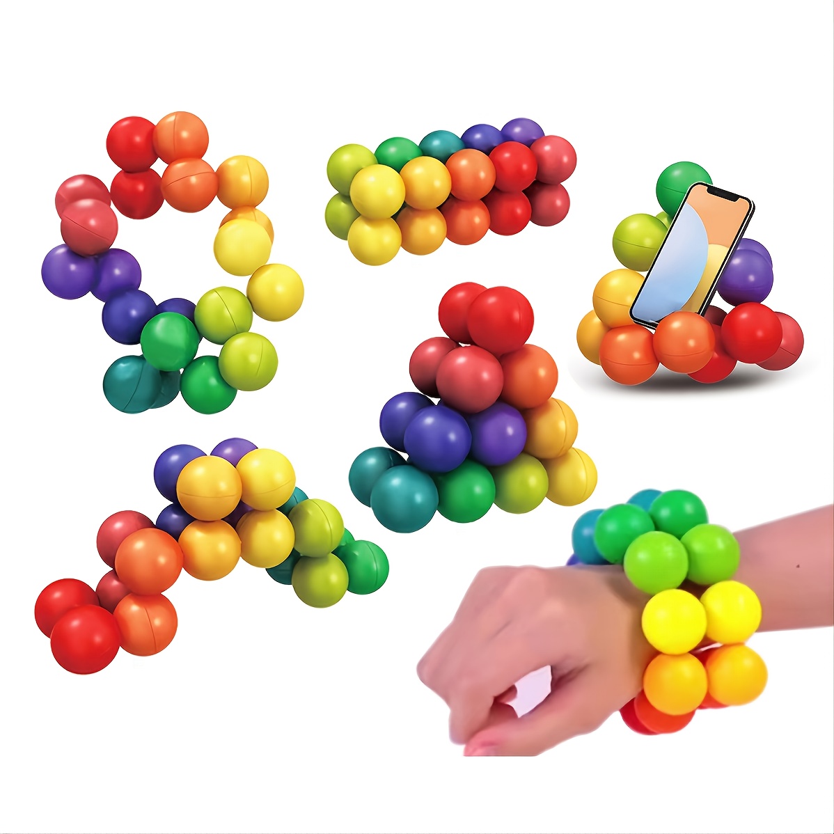 Jeux de Casse-tête,Boule de décompression 3D,Composée de 20 boules