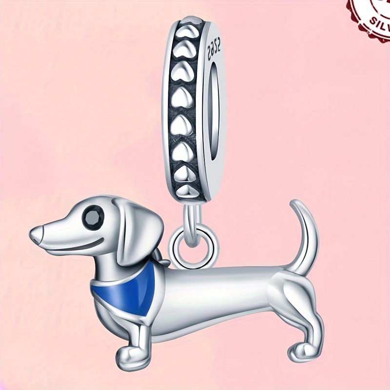 Pandora Sausage Dog Charm Dachshund Dog Charm Fits Pandora