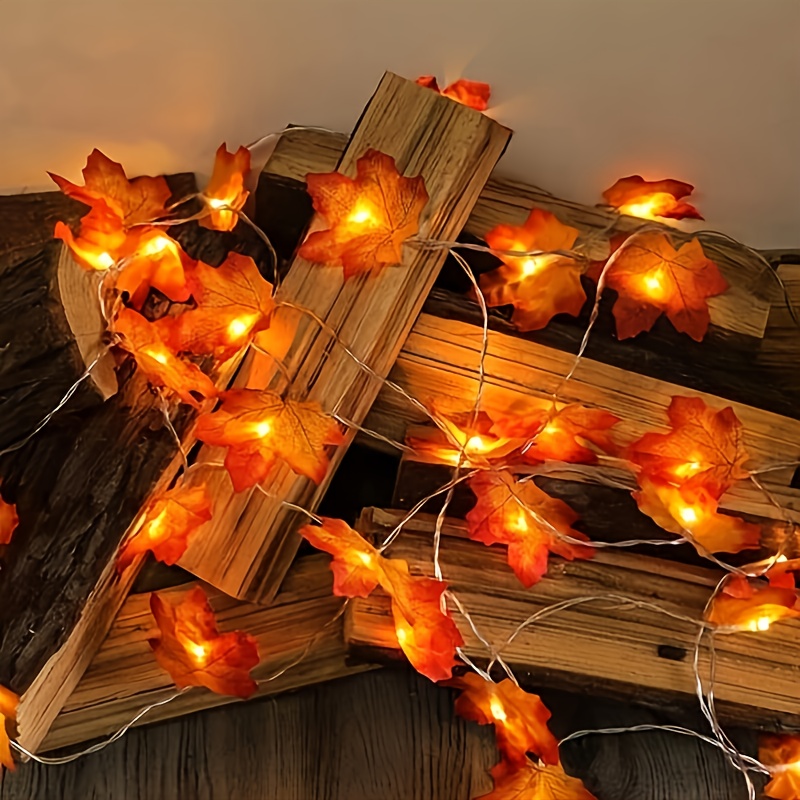 1pc Maple Leaf String Lights | 10 LED | Christmas Decorations