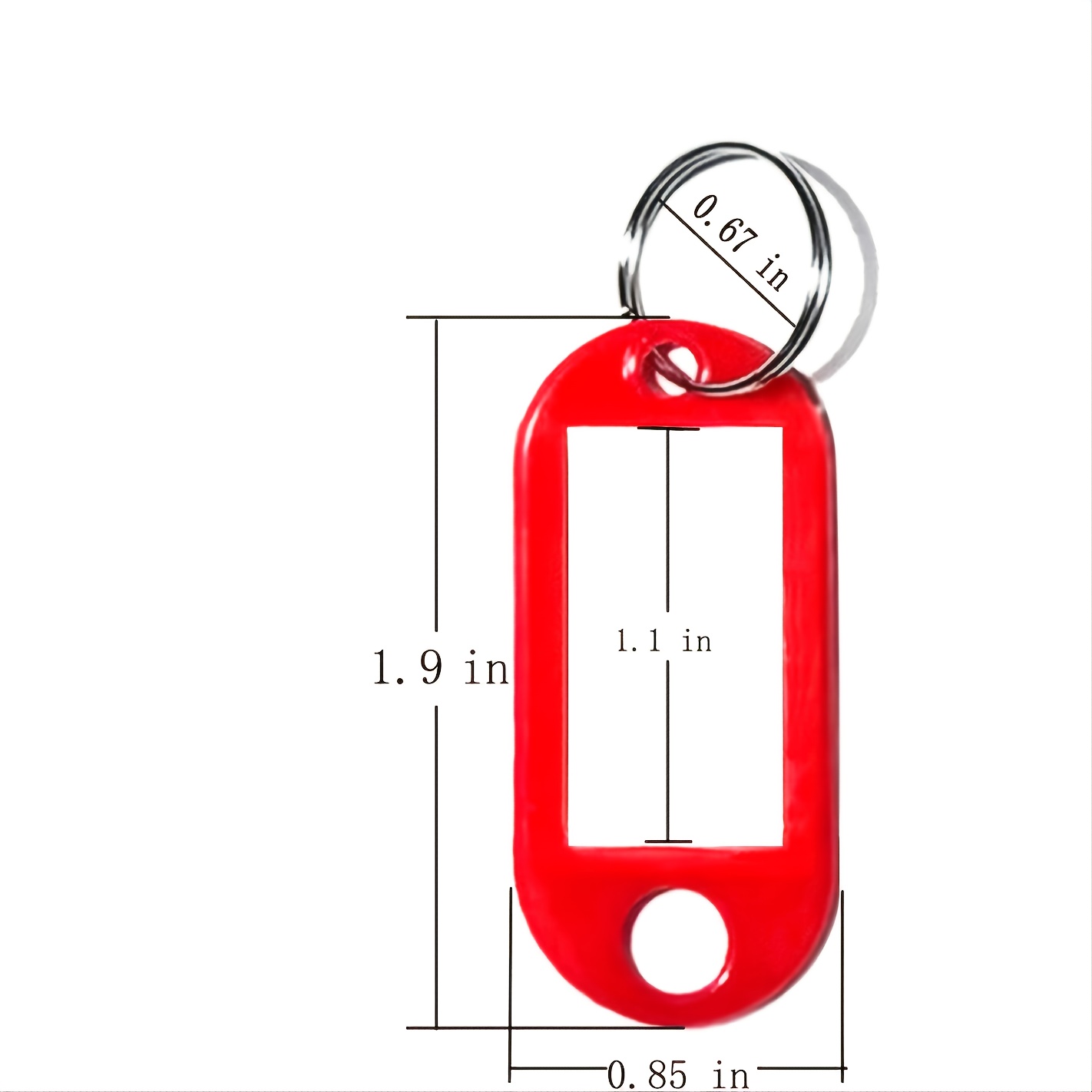 10pcs Multi-Colored Key Tags With Labels - Perfect For Organization!