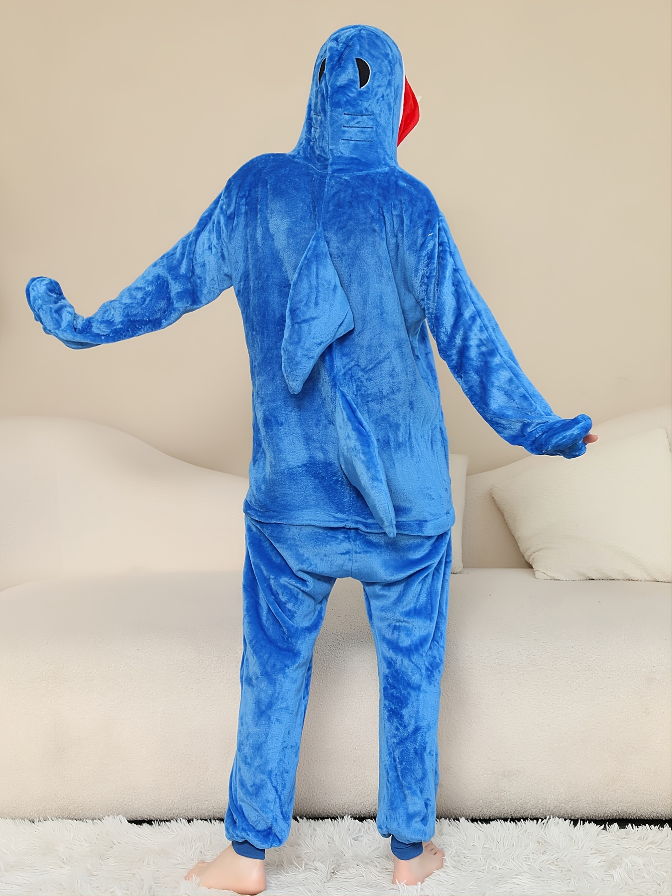 Onesie de franela para adultos, disfraz de Halloween, Animal de