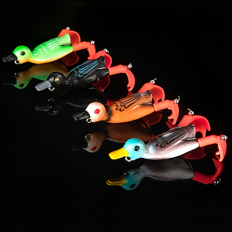 Rotating Leg Soft Fishing Lure Realistic Duck Design - Temu Canada