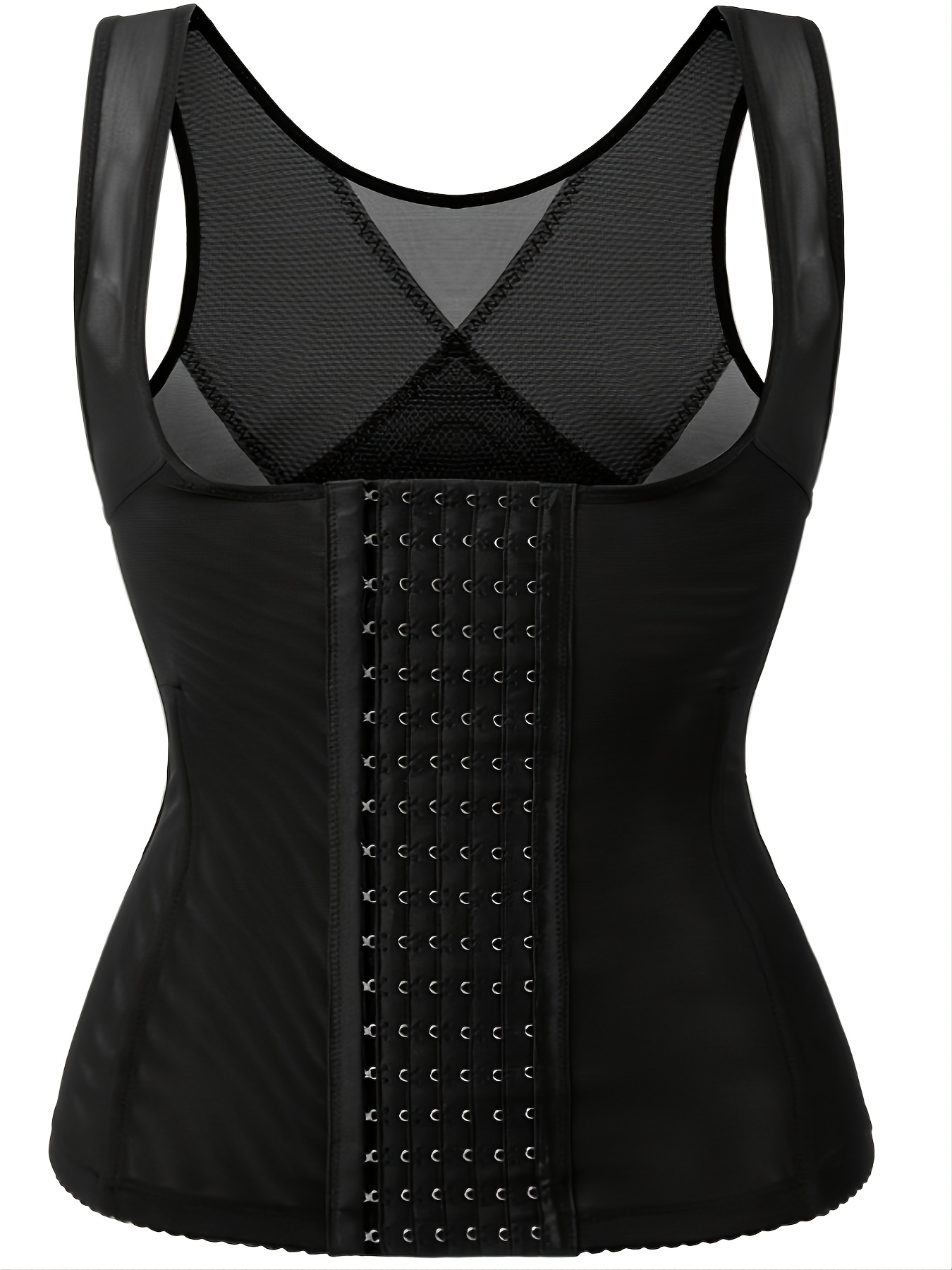Lilvigor Waist Trainer Corset Vest for Women | Adjustable Steel Boned Body  Shaper Tank Top for Weight Loss and Workout
