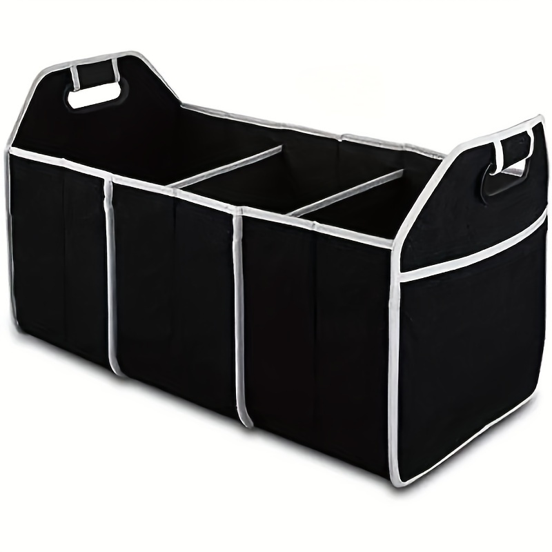 ATHLON TOOLS Foldable Car Boot Organiser, Car Folding Box, Car Bag,  Reinforced and Stable with Non-Slip Velcro