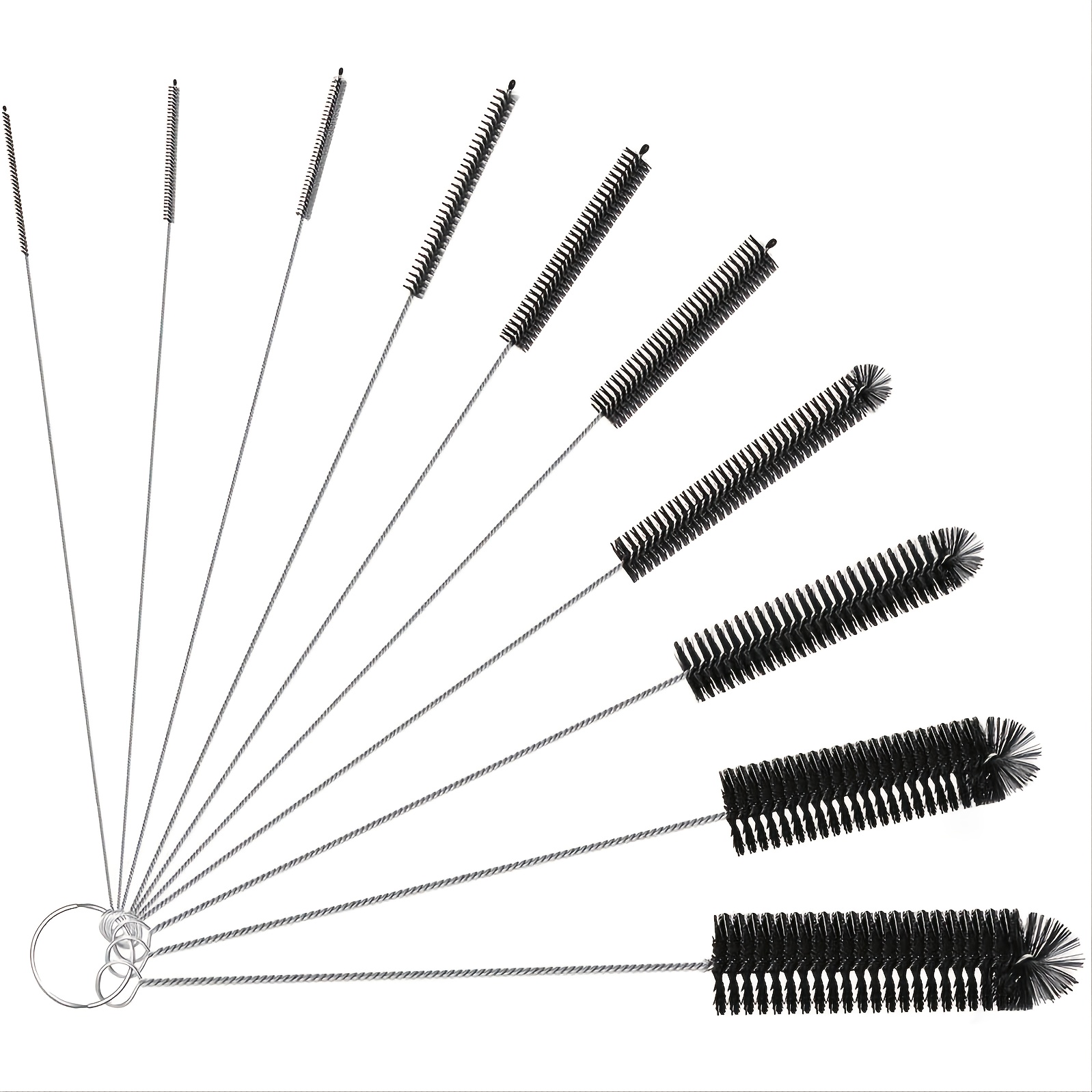 Stainless Steel Straw Cleaning Brush (Pack of 10 pcs)