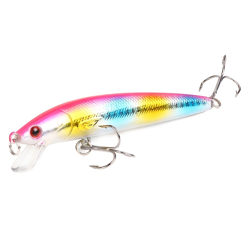 Fishing Hooks Lure Set Mini Hard Bait Minnow Floating Swing