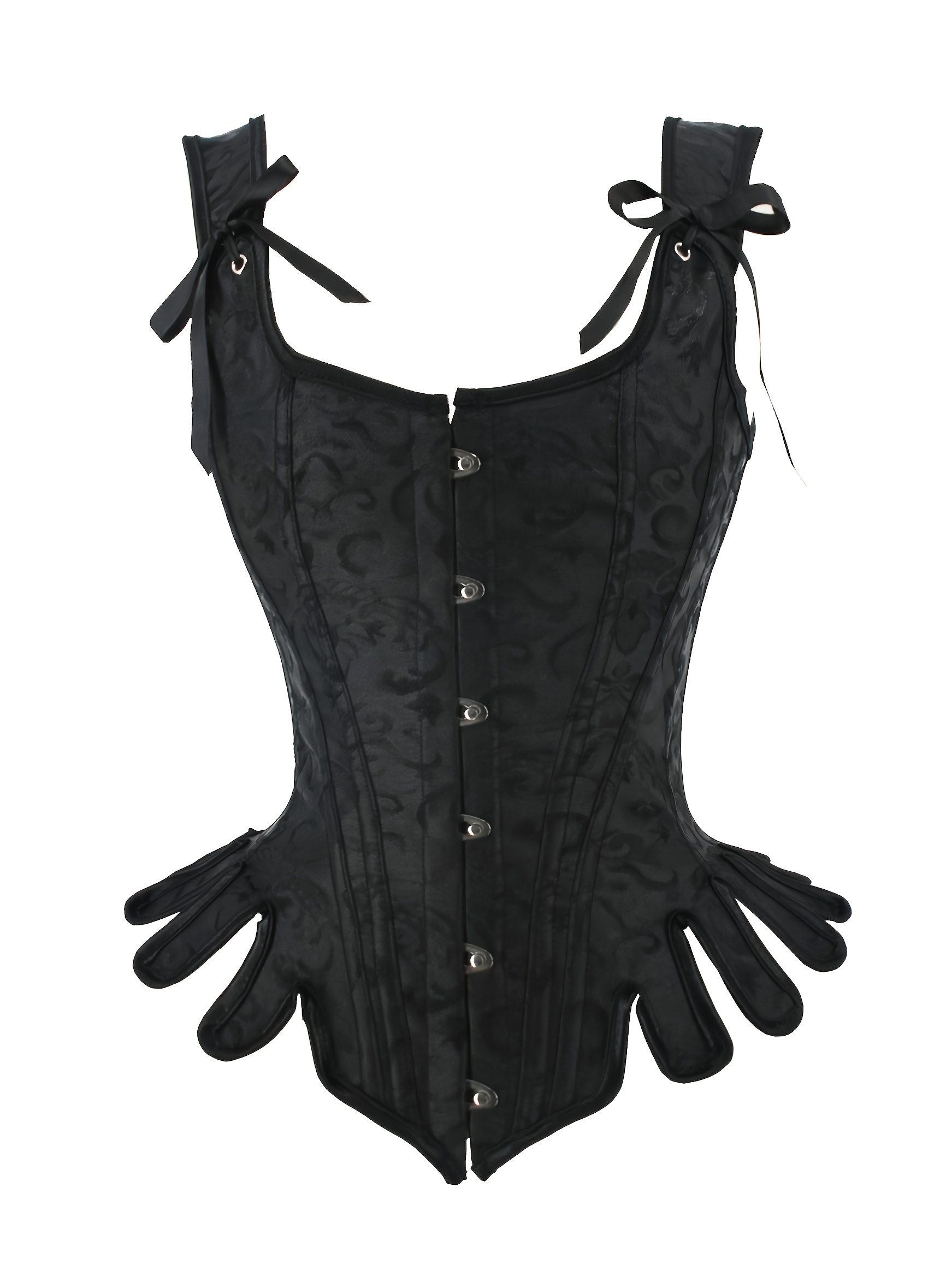 Women's Renaissance Corset Vest Lace Up Vintage Bustier Corset Tops For  Women Pirate Costume Vest Black S-XXL