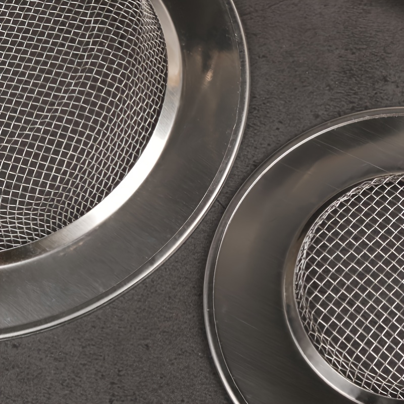 2Pcs 4.53in Kitchen Sink Strainer Stainless Steel Mesh Drain