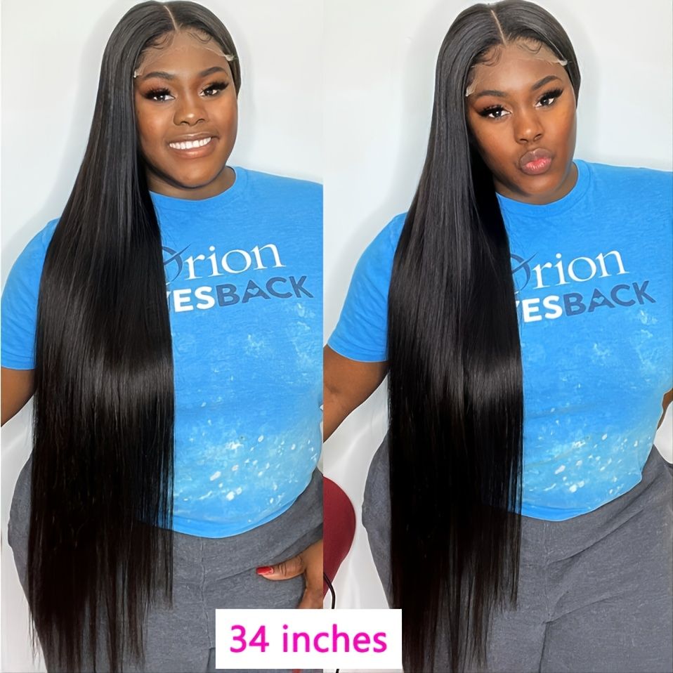 Brazilian Long Straight Human Hair Wigs 13x4 13x6 Lace Front Wig For Women  Real Hair Frontal Closure Wig Pre Plucked 18 38 Inches - Beauty & Personal  Care - Temu