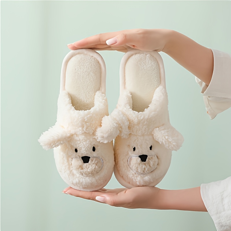 Fuzzy Slippers Bear - Temu