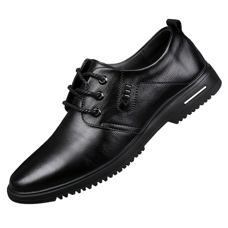 Zapatos Formales De Oficina Con Cordones Para Hombres, calzado casual, de  color sólido
