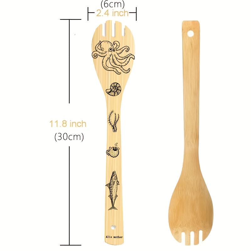 5pcs/set, Witchy Wooden Cooking Utensils Set, Halloween Bamboo Non-stick  Spoons And Spatulas Set, Magic Pattern Kitchen Cooking Tools, Gifts For  Women