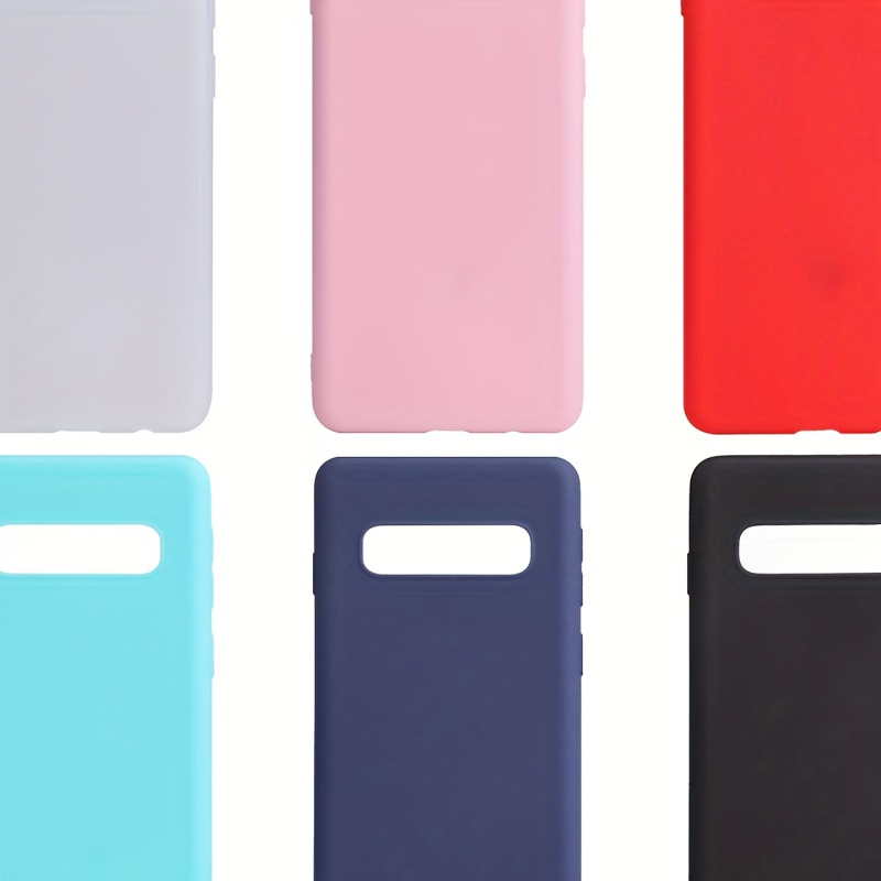 

Coque de protection givrée pour téléphone portable Samsung S10, S10Plus, couleur bonbon, en silicone souple et intégral.