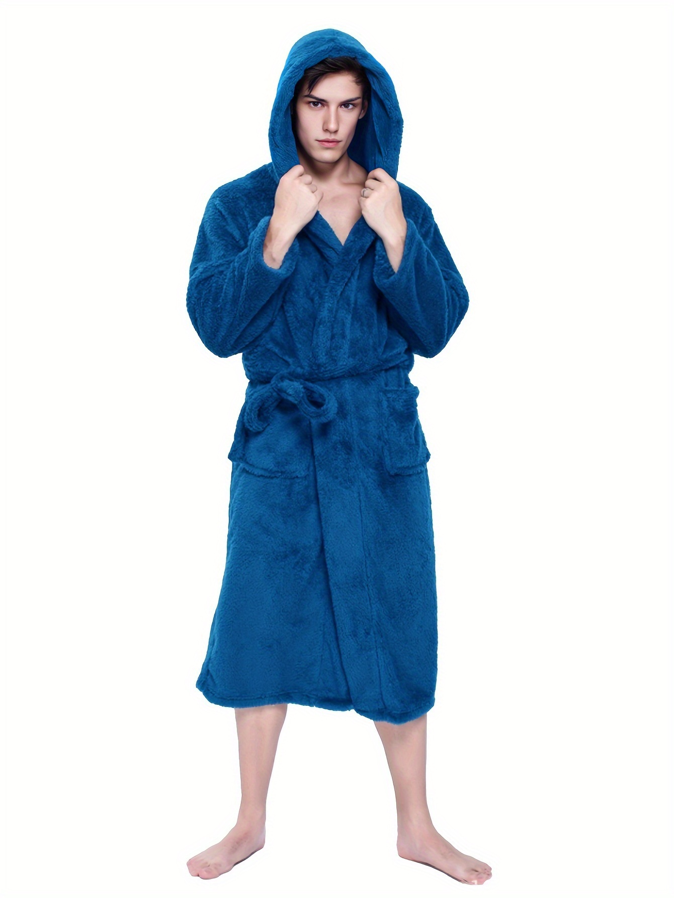 Hooded Velour Robe, Sleepwear