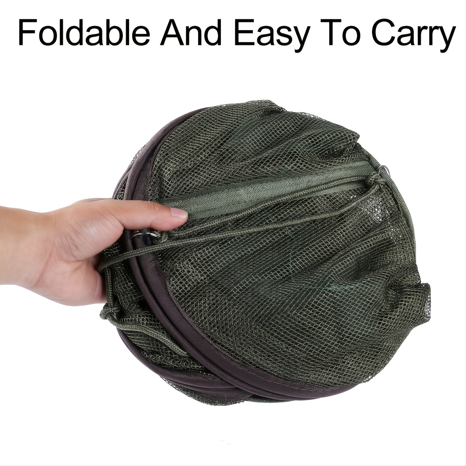 Sougayilang Foldable Automatic Fishing Net with 6 Holes - Portable Nylon  Shrimp Cage and Crayfish Trap for Easy Cast Nets