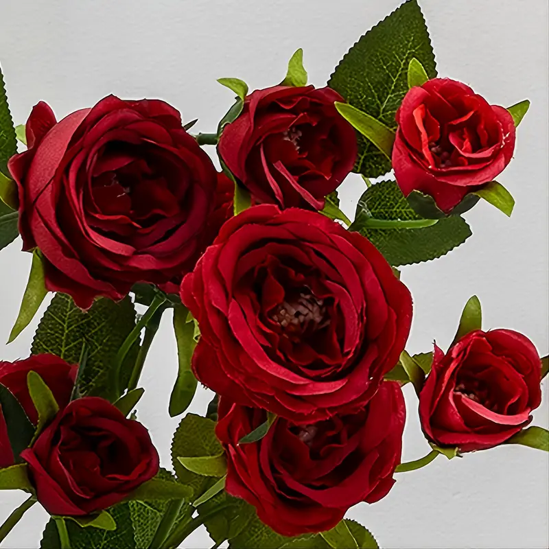 7 Heads Rose Artificial Rose Flowers Sticks Artificial - Temu