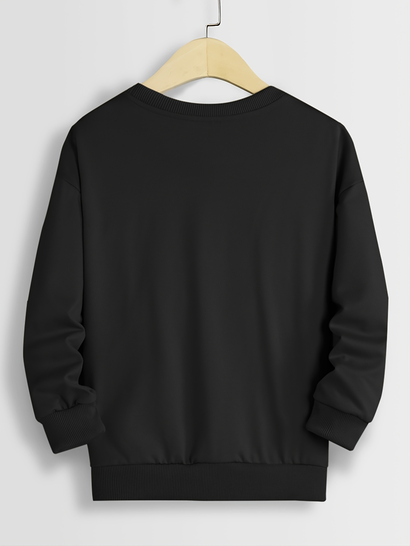 animated blank black sweatshirt
