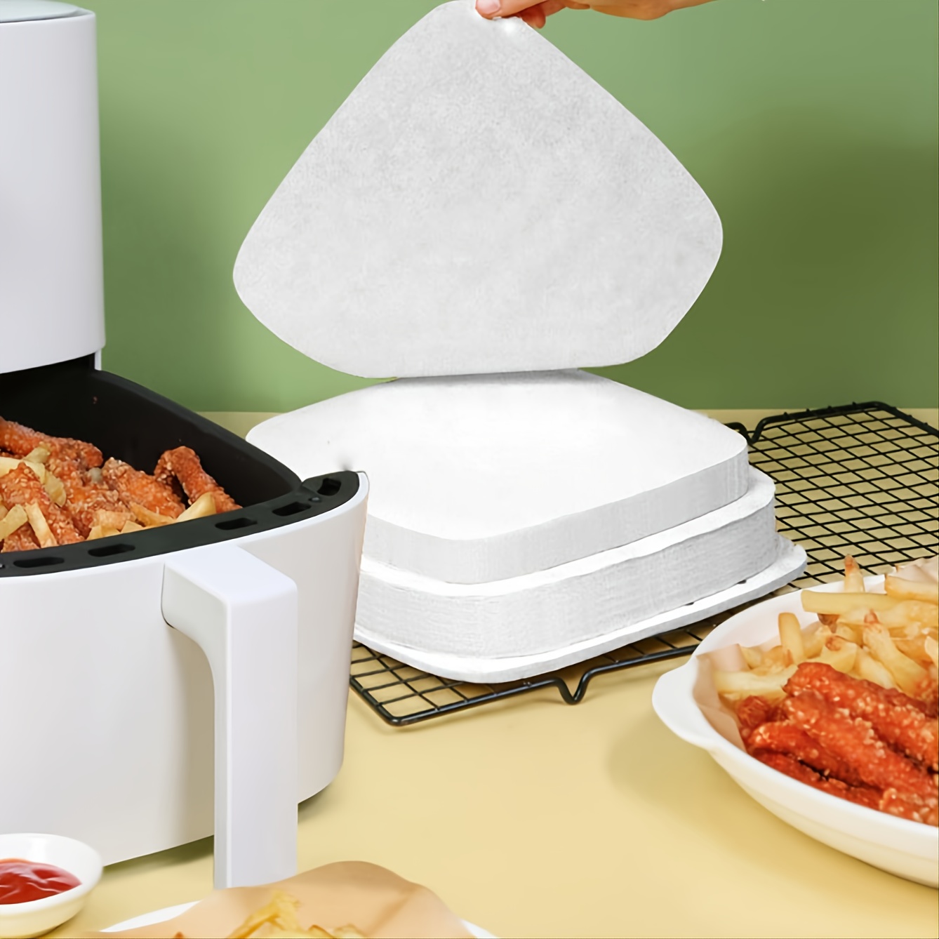 Air Fryer Paper Liners Disposable Large Cooker Air Fryer - Temu