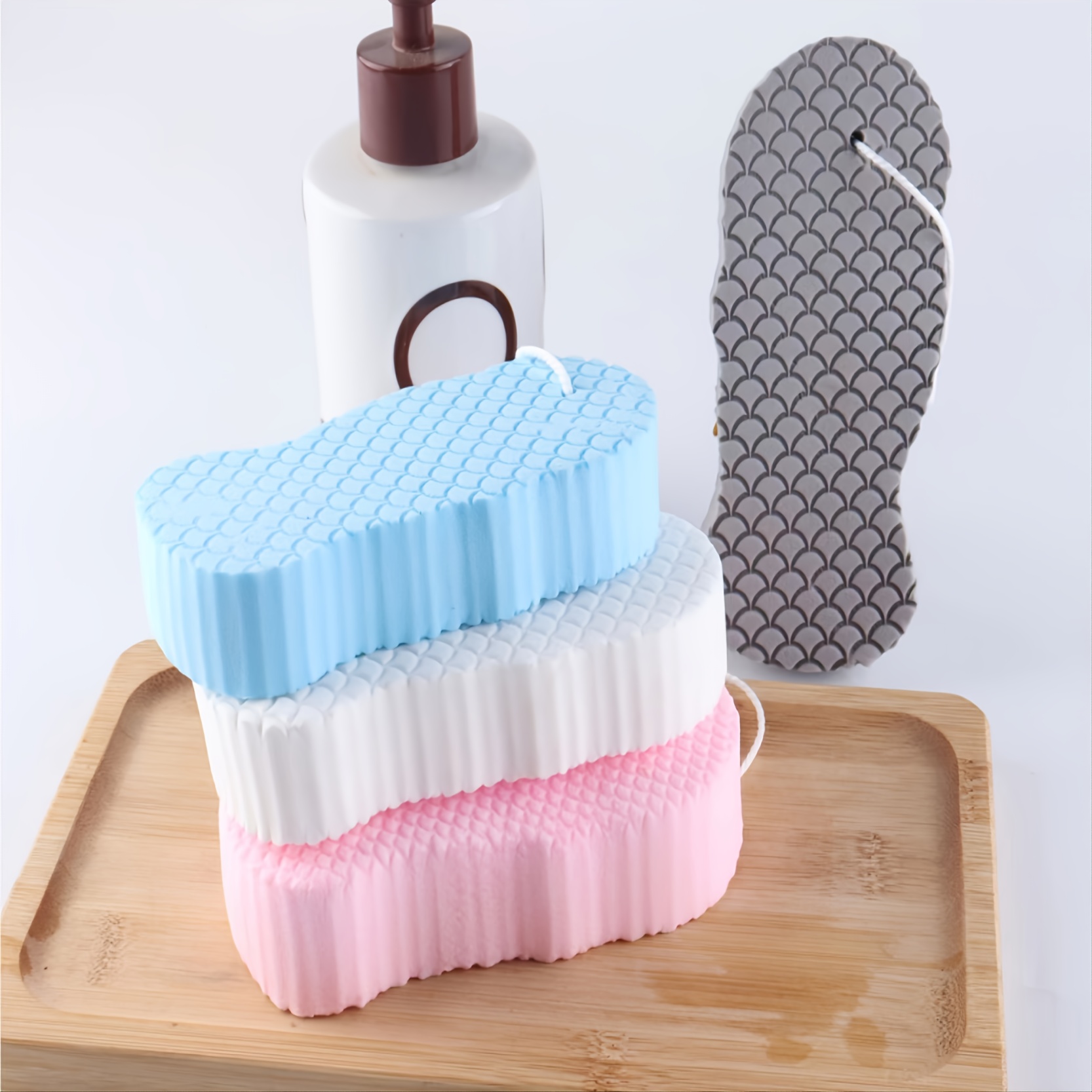 Magic Sponge Bath Sponge Body Dead Skin Remover Exfoliating Massager  Cleaning Shower Brush Exfoliator - Temu