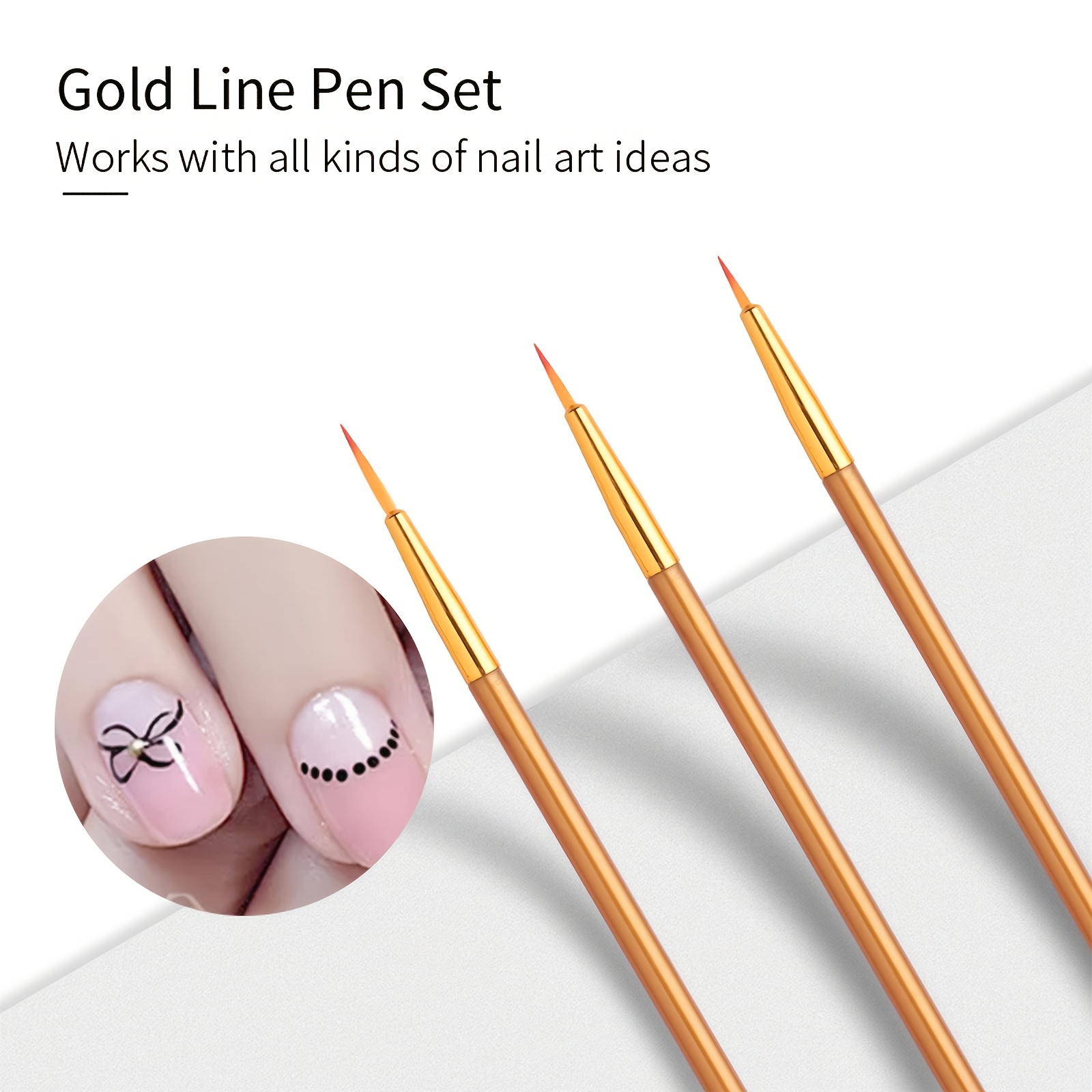 Nail Art Liner Brush Ultra-thin Line Drawing Pen Manicure Tool Tip Paint  Pencil#