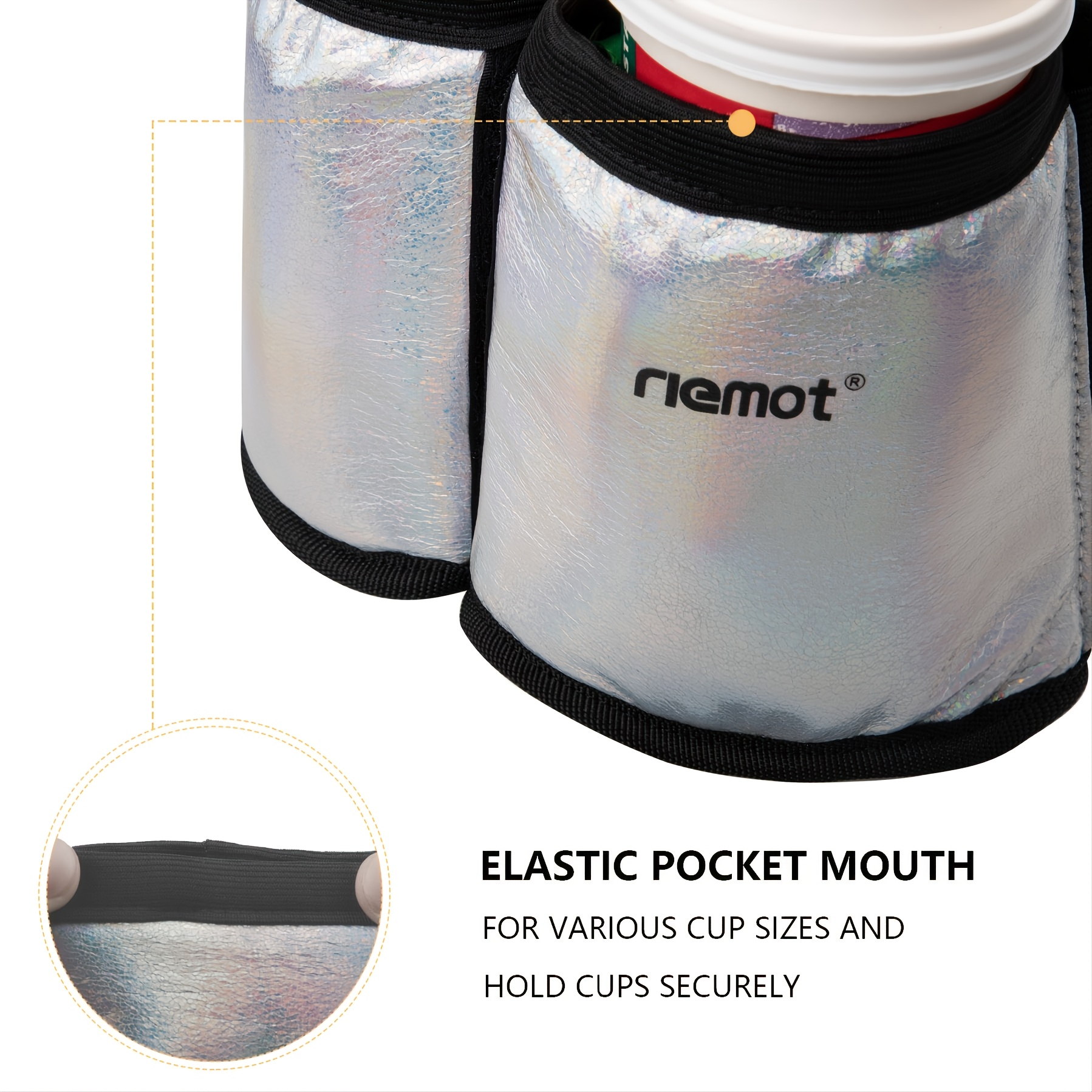 Riemot Luggage Travel Cup Holder Free Hand Drink Caddy - Temu