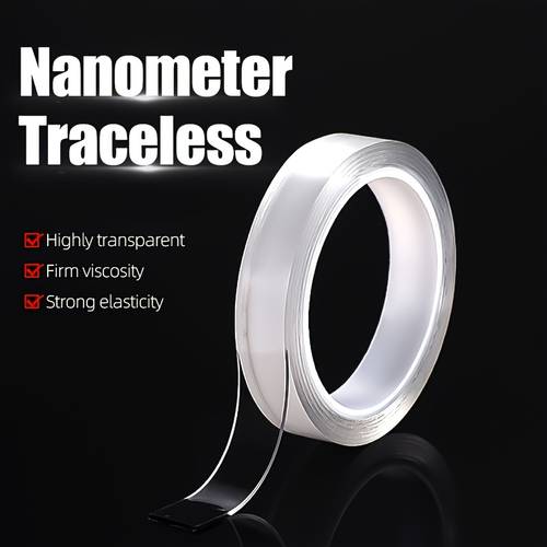 1pc Strong Nano Double-sided Adhesive Super Strong Non-marking Tape Transparent High-viscosity Wall Fixed Car With Special Sticky Magic Adhesive