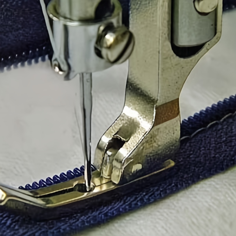 4Pcs Zipper Presser Foot Set Invisible Zipper Foot for Domestic Low Shank  Snap-On Sewing Machine Narrow Zipper Foot Accessories