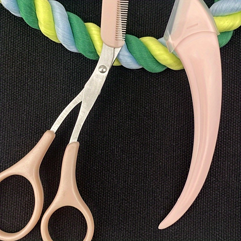 

Eyebrow Trimmer Scissor With Comb Lady Woman Men Hair Removagrooming Shaping Stainless Steel Eyebrow Remover Makeup Tool