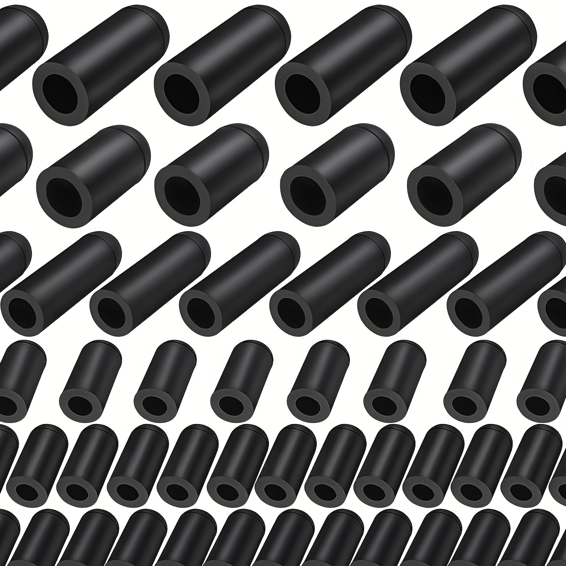 

80pcs Rubber Vacuum Hose Caps Assortment Kit For Japanese Car Series - Automotive Carburetor Manifold Seals, Connector Plug Set In 6 Sizes