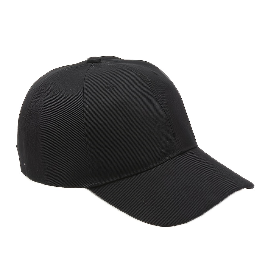 Vintage Solid Cotton Adjustable Baseball Cap for Outdoors