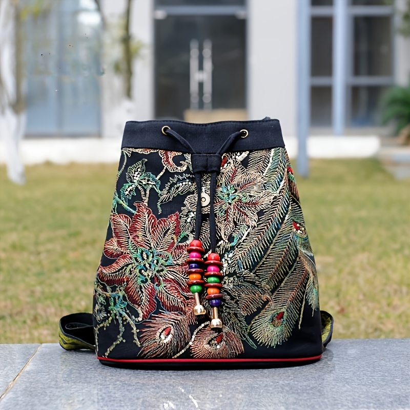 Drawstring discount backpack women's