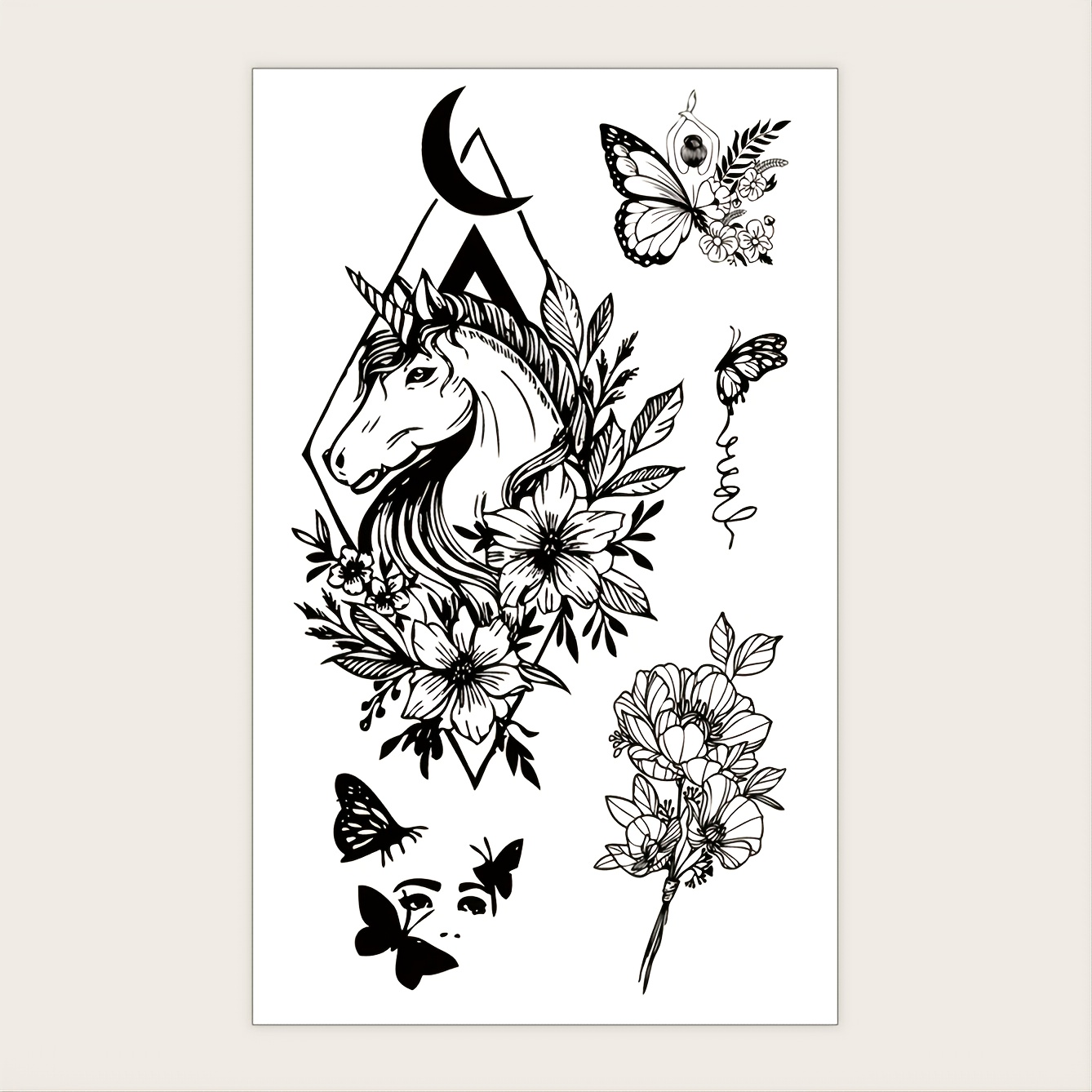 the last unicorn butterfly tattoo