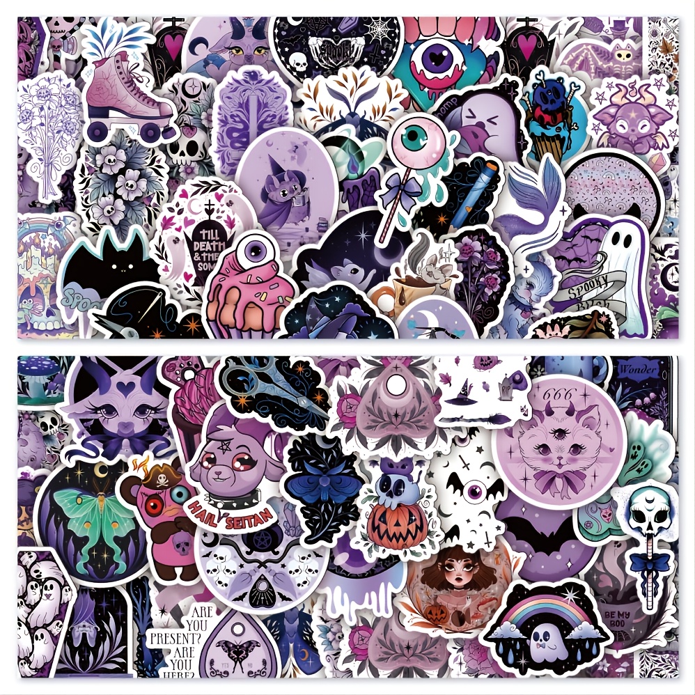 100pcs Halloween Horror Sticker - Water Resistant and Great Deals