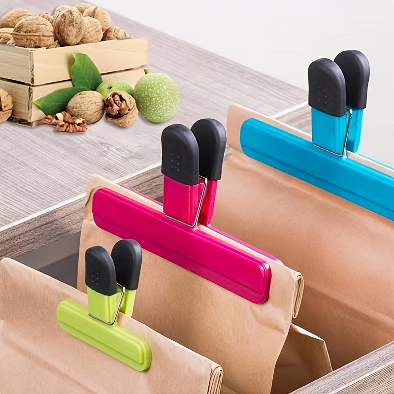 4Pcs Plastic Sealing Clips, Bag Clips,Bag Clips for Food and Snack