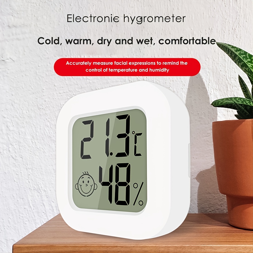 High Precision Digital Hygrometer, Indoor Thermometer, Humidity Monitor  Gauge, Indicator Accurate Temperature Meter With Touchscreen Min/max  Records, For Home, Office, Car, Greenhouse (batteries Are Not Included) -  Temu