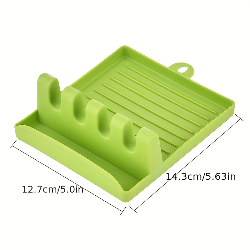 Abs Utensil Rest With Drip Pad Kitchen Utensil Holder For - Temu