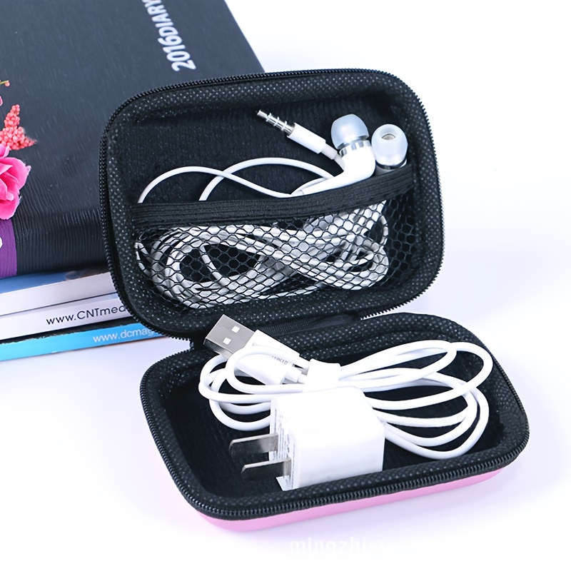 Portable Data Cable Zipper Bag for Digital Accessories Storage