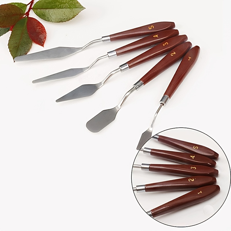  10 Pieces Palette Knife Set Stainless Steel Spatula palette  knife for oil painting acrylic painting, Lightwish Painting Knife with Wood  Handle for Artist Painting supplies : Arts, Crafts & Sewing